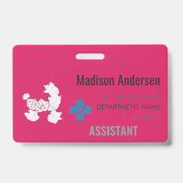 Tarjeta De Identificación Distinción de nombre personalizado - Holder.Reel.P