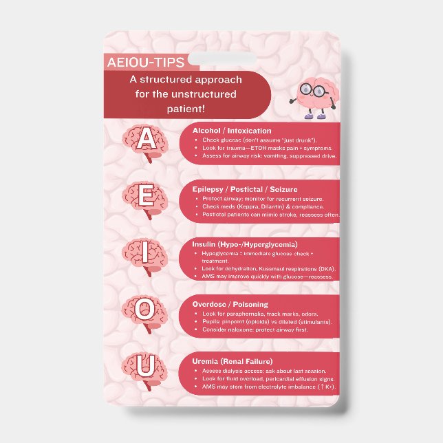 Tarjeta De Identificación Distintivo (Parte frontal)