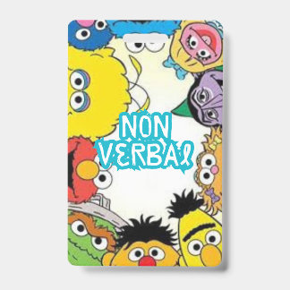 Tarjeta De Identificación Distintivo no verbal