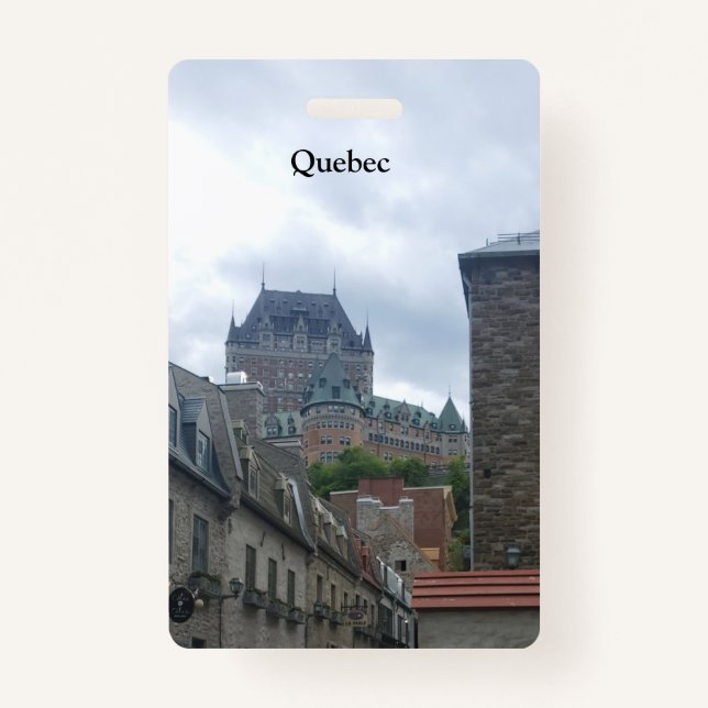 Tarjeta De Identificación Distrito histórico de Quebec (Anverso)