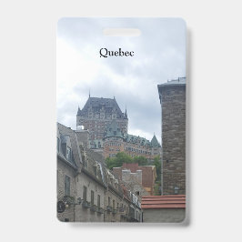 Tarjeta De Identificación Distrito histórico en la ciudad de Quebec