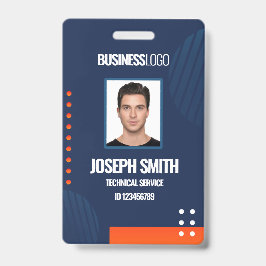 Tarjeta De Identificación DIY Business Personalizado moderno Empleado foto t