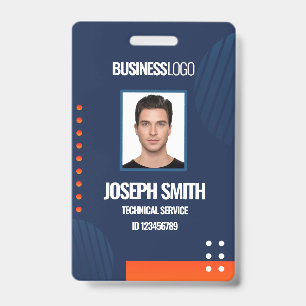Tarjeta De Identificación DIY Business Personalizado moderno Empleado foto t