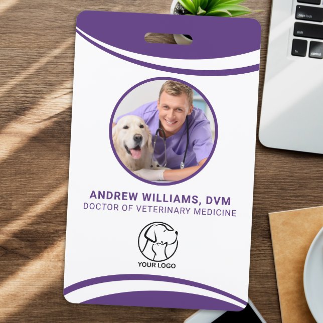 Tarjeta De Identificación DNI de nombre de foto veterinario para personaliza (Subido por el creador)