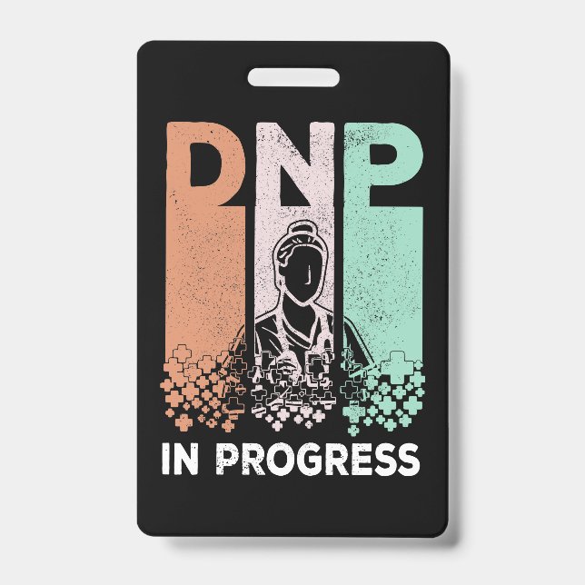 Tarjeta De Identificación DNP en Progreso - Escuela y Programa de Enfermería (Parte frontal)