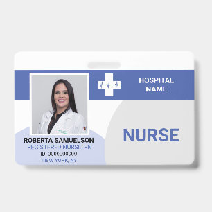 Tarjeta De Identificación DOCTOR MÉDICO ENFERMERA Atención Médica de Emergen