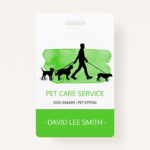 Tarjeta De Identificación Dog walker / Pet Care Sitting