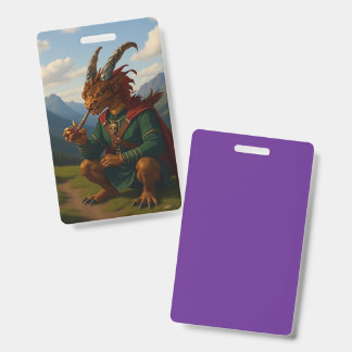 Tarjeta De Identificación Dragón de las Tierras Altas