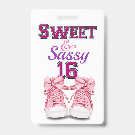 Tarjeta De Identificación Dulce del equipo 16 - Volver