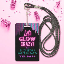 Dulce fiesta de cumpleaños de Neon Glow