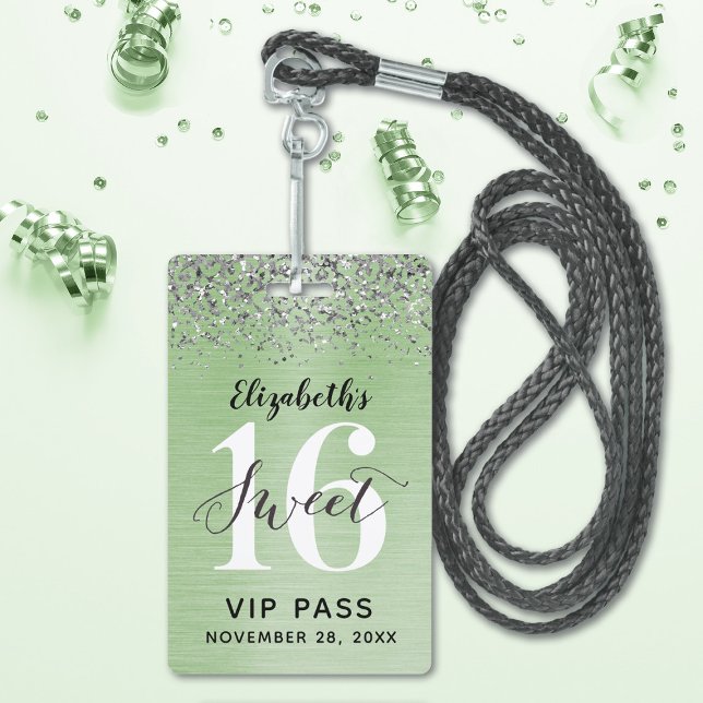 Tarjeta De Identificación Dulce verde 16 Aniversario VIP (Subido por el creador)