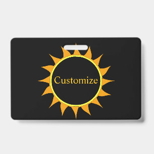 Tarjeta De Identificación Eclipse Total de Sol Thunder_Cove