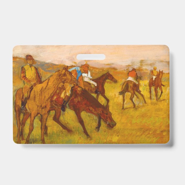 Tarjeta De Identificación Edgar Degas antes de la carrera (Parte frontal)