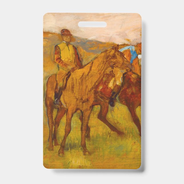Tarjeta De Identificación Edgar Degas antes de la carrera (Parte frontal)