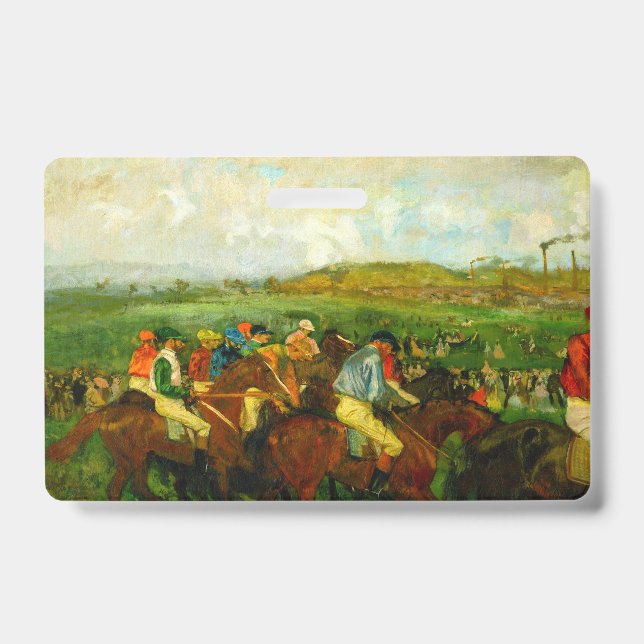 Tarjeta De Identificación Edgar Degas Horseback Riding (Parte frontal)