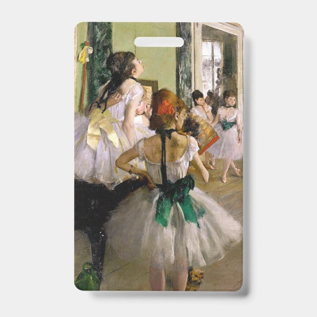 Tarjeta De Identificación Edgar Degas La Clase De Baile (Parte frontal)