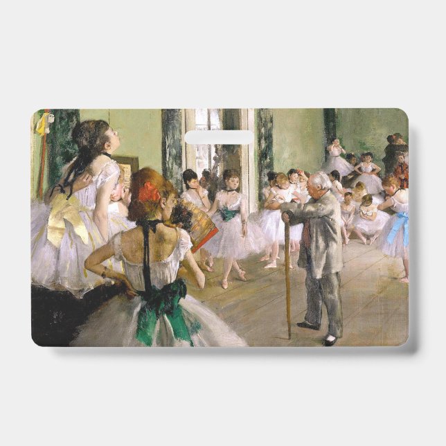 Tarjeta De Identificación Edgar Degas La Clase de Baile (Parte frontal)