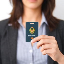 Tarjeta De Identificación Ejercito de Tierra passport Phone Case