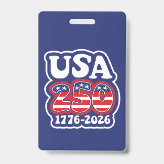 Tarjeta De Identificación El 250 cumpleaños de Estados Unidos - Groovy USA 2