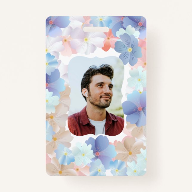 Tarjeta De Identificación El amor puro como flor (Anverso)