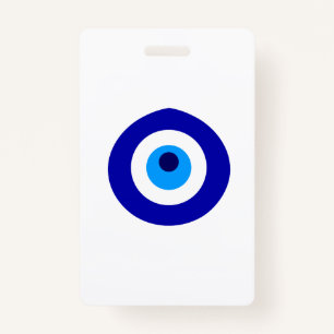 Tarjeta De Identificación El amuleto turco llamó Nazar