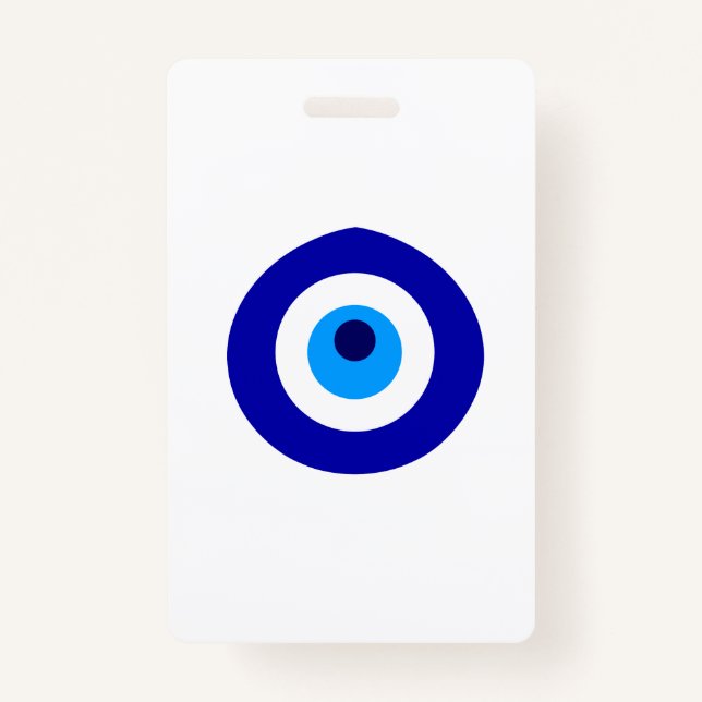 Tarjeta De Identificación El amuleto turco llamó Nazar (Anverso)