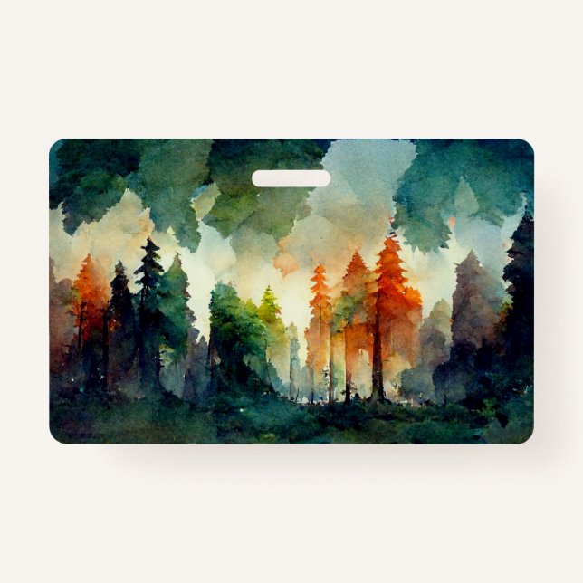 Tarjeta De Identificación El bosque (naturaleza) (Anverso)