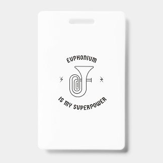 Tarjeta De Identificación El eufonio es mi superpotencia