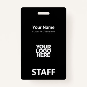 Tarjeta De Identificación El logotipo de los empleados etiqueta personal del