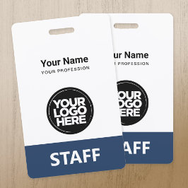 Tarjeta De Identificación El logotipo de los empleados etiqueta personal del