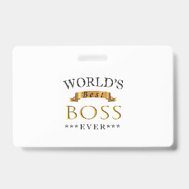 Tarjeta De Identificación El mejor jefe del mundo