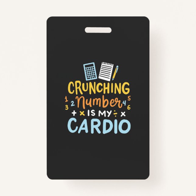 Tarjeta De Identificación El número de conteo es mi cardio (Anverso)