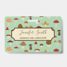 Tarjeta De Identificación El otoño prolifera rápidamente insignia del