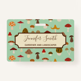 Tarjeta De Identificación El otoño prolifera rápidamente insignia del