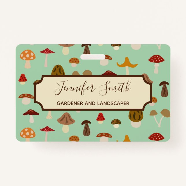 Tarjeta De Identificación El otoño prolifera rápidamente insignia del (Anverso)