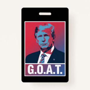 Tarjeta De Identificación Elecciones de Trump GOAT 2024