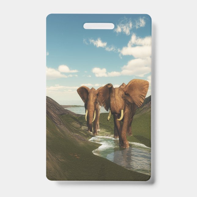 Tarjeta De Identificación Elefante (Front)