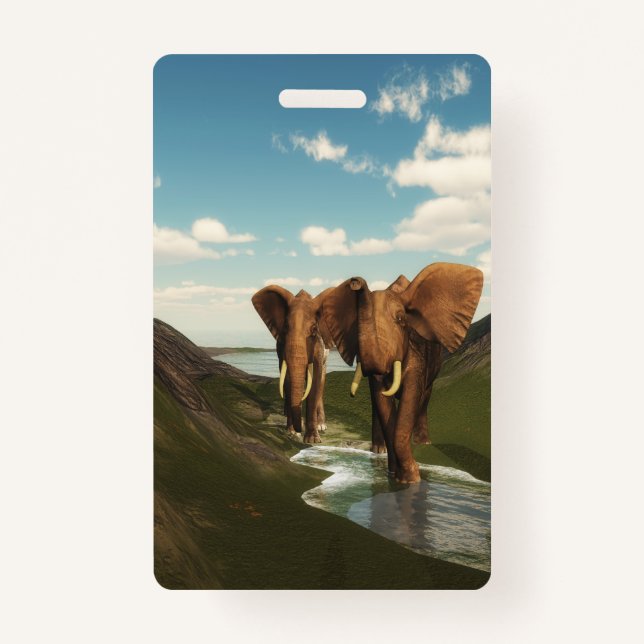 Tarjeta De Identificación Elefante (Anverso)