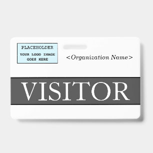 Tarjeta De Identificación Elegante distintivo "VISITOR"