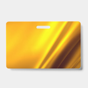 Tarjeta De Identificación Elegante textura de satén dorado con aspecto falso