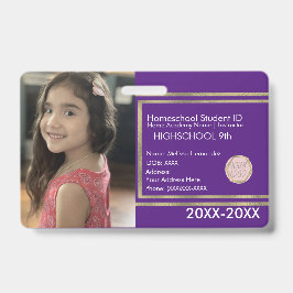 Tarjeta De Identificación Elegantes identificaciones escolares para educació