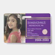 Elegantes identificaciones escolares para educació