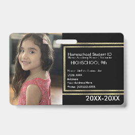 Tarjeta De Identificación Elegantes identificaciones escolares para educació