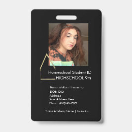 Tarjeta De Identificación Elegantes insignias de ID escolar para educación e
