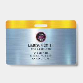 Tarjeta De Identificación Empleado de identificación del logotipo de la empr