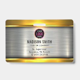 Tarjeta De Identificación Empleado de identificación del logotipo de la empr