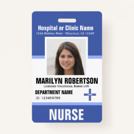 Tarjeta De Identificación Empleado del hospital clínico personalizado