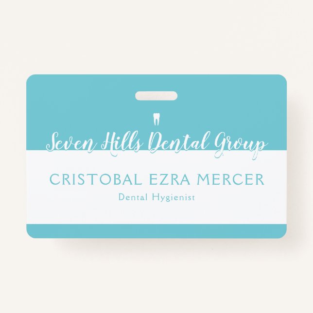 Tarjeta De Identificación Empleado dental (Anverso)