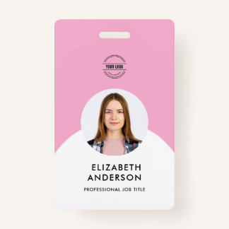 Tarjeta De Identificación empleado empresarial Minimalista personalizado