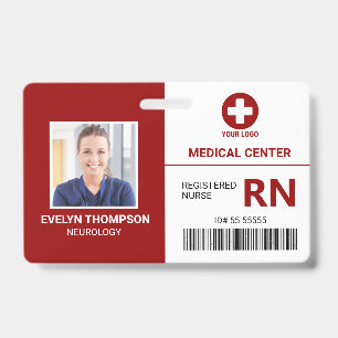 Tarjeta De Identificación Empleado médico de hospital - Identificación del m